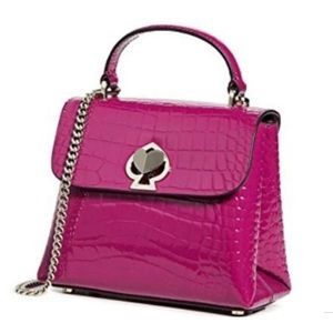 Never used before Kate Spade New York croc mini bag and card holder